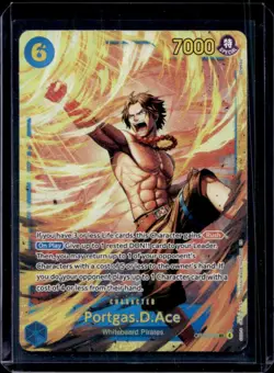 2025 One Piece Carrying On His Will Portgas D. Ace Secret Rare Alt Art #OP13-119 - Image 1