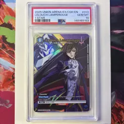 Union Arena TCG Lelouch Lamperouge Alt Art Holo PSA 10 Gem Mint CCG Code Geass - Image 2