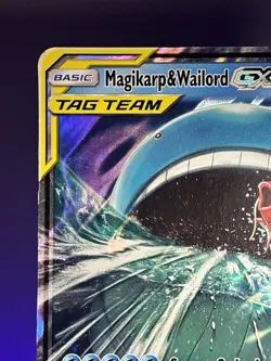 Magikarp & Wailord GX JUMBO/Oversized Promo Card SM166 Tag Team Pokemon Card Tcg - Image 3