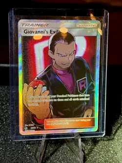 Pokemon Card TCG Giovanni's Exile Full Art 67/68 Hidden Fates Very Rare!!!! - Image 1