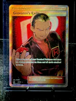 Pokemon Card TCG Giovanni's Exile Full Art 67/68 Hidden Fates Very Rare!!!! - Image 3