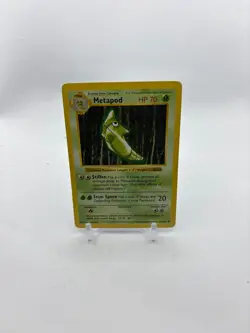 Pokemon Card - Metapod - 54/102 - MP - Base Set Shadowless - Image 3
