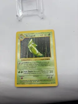 Pokemon Card - Metapod - 54/102 - MP - Base Set Shadowless - Image 5