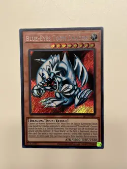 Blue-Eyes Toon Dragon SRL-EN000 (25th Anniversary Edition) Secret Rare NM Yugioh - Image 1