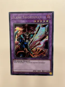 Flame Swordsman SBC1-ENB22 Secret Rare NM 1st Ed. Yugioh Speed Duel - Image 1