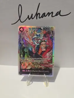 Mr.2.Bon.Kurei (Bentham) OP14-091 One Piece TCG The Azure Sea's Seven SR NM - Image 1
