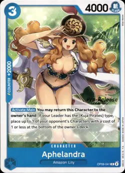 One Piece TCG • Aphelandra OP08-041 • Pre Release-Promo • ENG/NM - Image 1