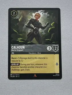 Calhoun - Marine Sergeant - Disney Lorcana 191/204 Azurite Sea - Image 1