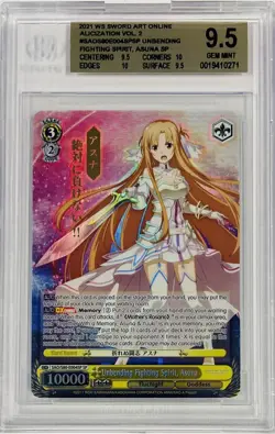 Weiss Schwarz Sword Art Online Asuna SAO/S80-E004SP SP Gold Foil BGS 9.5 English - Image 1
