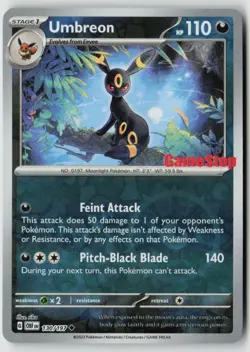 Umbreon - (GameStop) 130/197 - Misc Cards & Products Reverse Holo - PTCG - Image 1