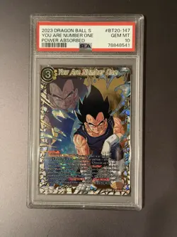 Dragon Ball Super Card Game You Are Number One Power Absorbed BT20-147 PSA 10 - Image 1