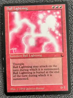 Ball Lightning Magic the Gathering Mtg The Dark Rare Card - Image 1