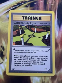 Celadon City Gym 107/132 Gym Heroes Pokemon Card - Image 1