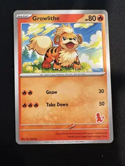 POKEMON TCG GROWLITHE CARD MY FIRST BATTLE CHARMANDER DECK ENGLISH - Image 1