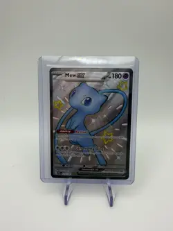 Mew EX Paldean Fates Card 216/091 Shiny Ultra Rare Full Art SV Holo Mint - Image 1