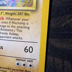 Pokemon TCG Cards 1st Edition Machamp 8/102 Base Set Holo Rare MP - Image 2