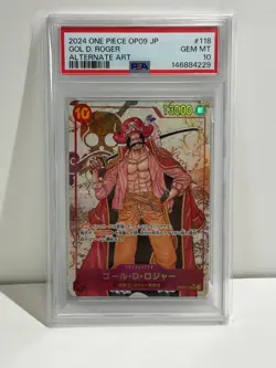 PSA 10 Roger SEC OP09-118 Emperors in the New World ONE PIECE Card Japanese - Image 1