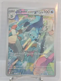 Pokemon Dewott 106/086 White Flare Illustration Rare IR Holo TCG Card - Image 1
