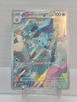 Pokemon Dewott 106/086 White Flare Illustration Rare IR Holo TCG Card - Image 3