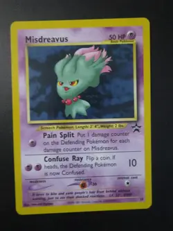 MISDREAVUS POKEMON CARD 39 BLACK STAR PROMO NON HOLO LIGHTLY PLAYED EX+ - Image 1