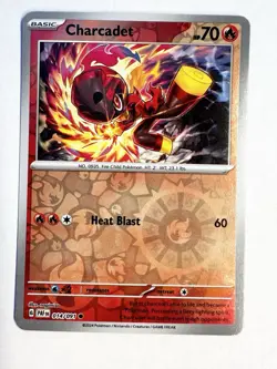 Pokemon Charcadet Basic Fire Type TCG Lot 9 Common Regular Cards NM - Image 5