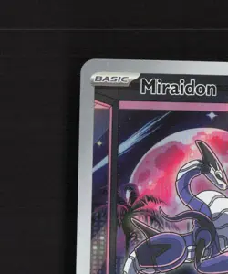 Miraidon SVP 013 Scarlet & Violet Full Art Black Star Promo Holo Pokemon Card NM - Image 3