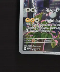 Miraidon SVP 013 Scarlet & Violet Full Art Black Star Promo Holo Pokemon Card NM - Image 5