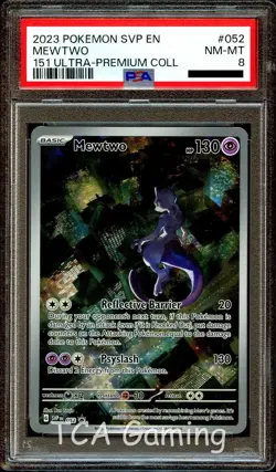 PSA 8 NM-MINT Mewtwo SVP052 UPC HOLO PROMO SVP 052 Pokemon Card - Image 1