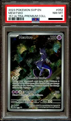 PSA 8 NM-MINT Mewtwo SVP052 UPC HOLO PROMO SVP 052 Pokemon Card - Image 2