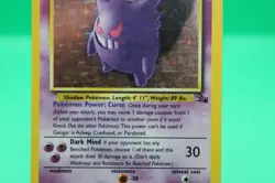 Pokemon Gengar 5/62 Fossil Holo Rare 1999 Wizards of the Coast Card MP - Image 3