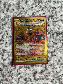 NM Pokemon TCG Charizard EX 2023 Obsidian Flames Hyper Rare Card 228/197 SV03 - Image 1