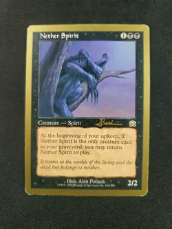 Nether Spirit 2001 Antoine Ruel Magic The Gathering World Championship LP ** - Image 1