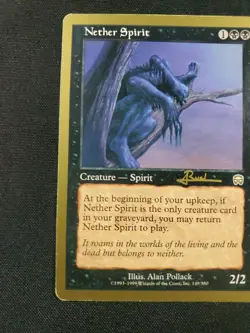 Nether Spirit 2001 Antoine Ruel Magic The Gathering World Championship LP ** - Image 2