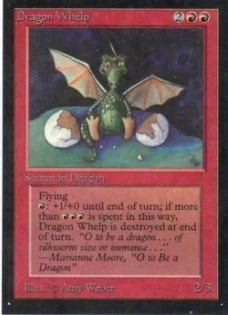 MTG: Collector's Edition: Dragon Whelp: Lightly Played Condition - Image 1