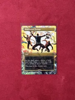 Borderless Multiversal Passage - MTG Magic Gathering Spider-Man SPM 206 Full Art - Image 1