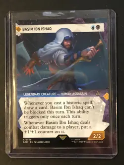 MTG Assasins Creed Basim IBN Ishaq Showcase Art R 0141 - Image 1