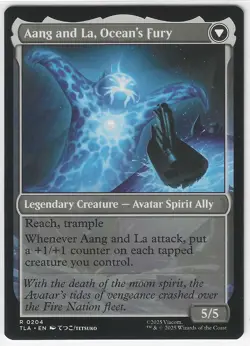 MTG Magic the Gathering Avatar TLA Aang, Swift Savior // Aang and La, Ocean's Fu - Image 2