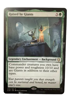 MTG CLB: Raised By Giants (Legendary Enchantment) Regular Rare 250/361 - Image 1