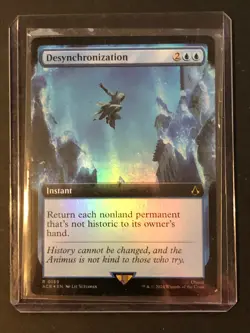 MTG ACR Foil Desynchronization Extended Art R 0159 Rare - Image 1