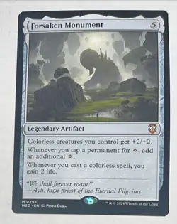 MTG Forsaken Monument LP/NM - 244/280 Zendikar Rising - Nonfoil Mythic Rare x1 - Image 1