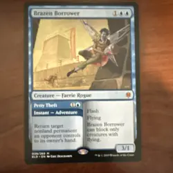 Magic: The Gathering Brazen Borrower Mythic Eldraine Faerie Blue 039/269 - Image 1