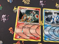 6x Arceus Pokemon TCG Holo Rare Arceus AR3,AR4,AR5,AR6,AR7, DP50 Pokemon Cards - Image 2