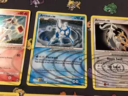 6x Arceus Pokemon TCG Holo Rare Arceus AR3,AR4,AR5,AR6,AR7, DP50 Pokemon Cards - Image 3