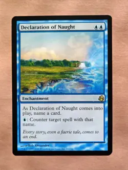 1x Declaration of Naught **NEAR MINT** **UNPLAYED** MTG - Image 1