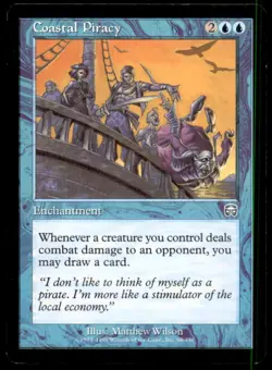 MTG Coastal Piracy LP Light Play Mercadian Masques [5133] - Image 1