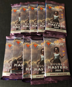 Lot of ten (10) packs of Double Masters 2022 English Sealed Magic MTG - Image 1