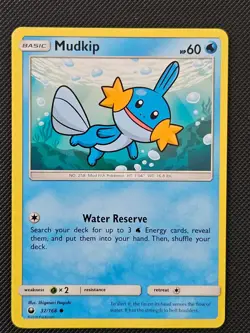 MUDKIP 32/168 C CELESTIAL STORM POKEMON LP 2018 - Image 1
