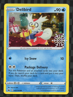 Delibird [Snowflake Stamp] #32 Pokemon TCG Chilling Reign NM - Image 1