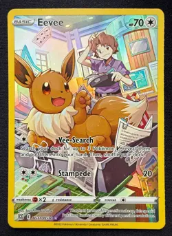 Pokemon TCG - Eevee - TG11/TG30 - SWSH09: Brilliant Stars Trainer Gallery - NM - - Image 1