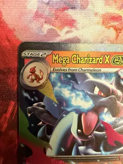 Pokemon: Mega Charizard X ex 029 Black Star Promo Full Art Holo - Image 3